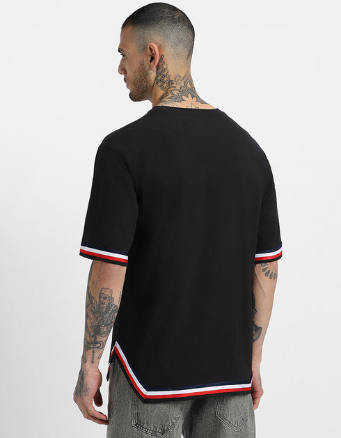 White Printed Polo T-Shirt